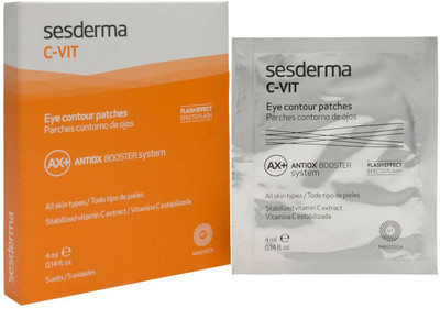 

Sesderma C-Vit Eye Contour Patches, 0.24 Fluid Ounce(4 ml)