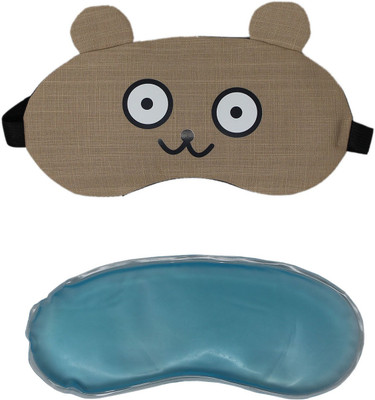 

Tootpado Sleep Eye Mask With Cool Gel Eye Shade For Travel Blind Fold - Brown (6LNT323)(50 g)