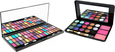 

volo HR-21 18 Pigmented Eye Shadow, (10 Matte, 8 Shimmer) Velvet Texture Long Stay Eye Shadow 56 g(Red,Pink,Orange,Blue,Purple,Green,Sky Blue,Black,Coffee,Chocolate,Navy Blue,Baby Pink.)