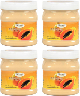 

Luster Papaya Face Pack (Anti-Blemish & Pigmentation) Pack of 4(500 ml)