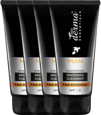 

True Derma Essentials Energizing Whitening & Tan Removal Cleanser Pack of 4(100 ml)