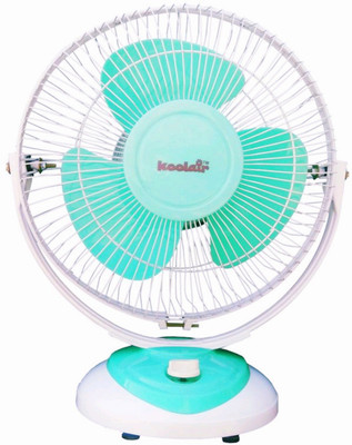 

Koolair All Purpose 12 Inch 3 Blade Table Fan(Sky Green, Pack of 1), White
