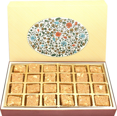 

Ghasitaram Gifts Healthy Hampers-Eco Print 24 Pcs Granula Bites Box Combo(2)
