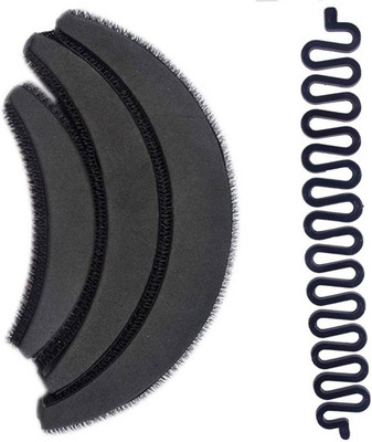 

STYLAZO Hair Accessories Hair Puff And Braids Tools For Women And Girls, Black Hair Accessory Set Hair Accessory Set(Black)