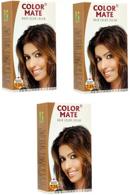 

Color Mate Hair Cream Hair Color(Golden Brown)