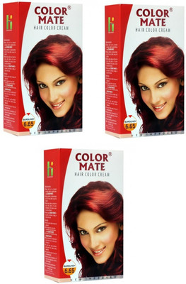 

Color Mate Hair Cream Hair Color(Burgundy)