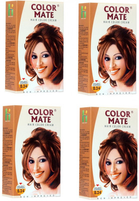 

Color Mate Hair Cream Hair Color(Golden Copper)