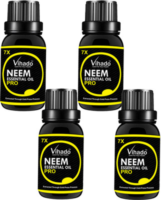 

VIHADO Neem Oil 7x Pro for Hair & Skin (20 ml) (pack of 4) Hair Oil(20 ml)