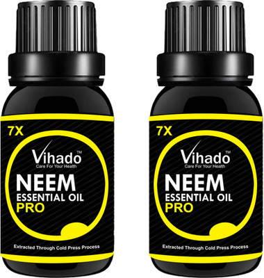 

VIHADO Pure Organic Neem Oil 7x Pro (ColdPressed & Undiluted) Hair Oil (30 ml) (Pack of 2) Hair Oil(30 ml)