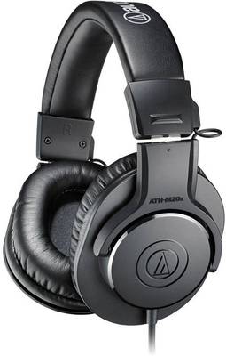 Audio Technica ATH-M20x Headphone (Black, Over the Ear) Wired Headset