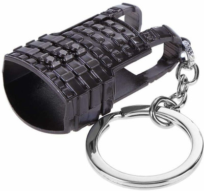JMO27Deals PUBG Playerunknown's Battlegrounds Game Armour Vest/Defence Jacket Metallic Black Keyring Key Chain