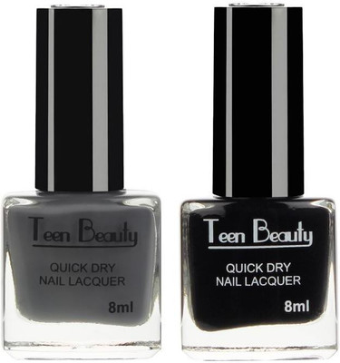 

Teen Beauty DualNail-259 Fashionable Grey, Magical Black(Pack of 2)