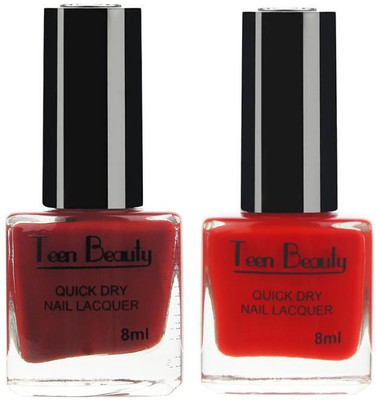 

Teen Beauty DualNail-276 Macho Maroon, Apple Red(Pack of 2)