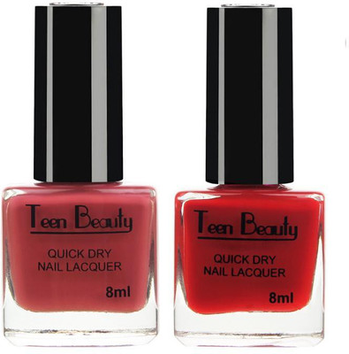 

Teen Beauty DualNail-274 Firebrick Red, Beautiful Red(Pack of 2)