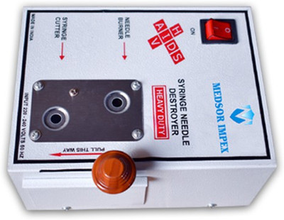 

MEDSOR IMPEX Needle Cutter And Syringe Destroyer Needle Burner