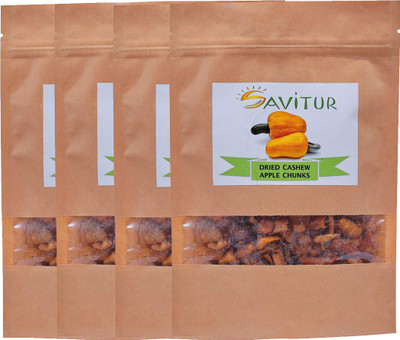 

Savitur Dried Cashew Apple Chunks-(Pack of 4x200 Grams) Apples(800 g, Vacuum Pack)
