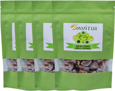 

Savitur Dried Amla Chunks-(Pack of 4x200 Grams) Amla(800 g, Vacuum Pack)