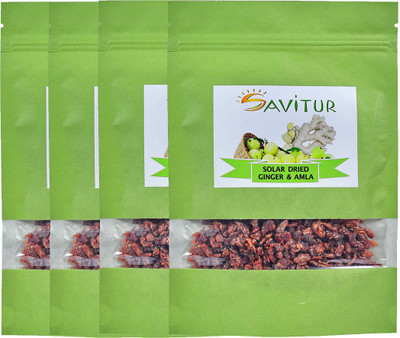 

Savitur Dried Ginger Amla Mix-(Pack of 4x200 Gram) Amla(800 g, Vacuum Pack)