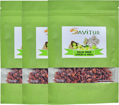 

Savitur Dried Ginger Amla Mix-(Pack of 3x200 Gram) Amla(600 g, Vacuum Pack)