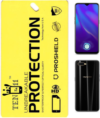 Ten To 11 Front and Back Screen Guard for Oppo K1(Pack of 1)