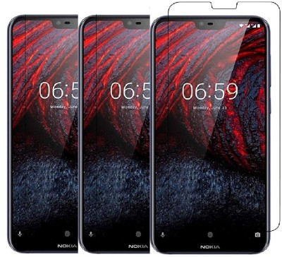 KITE DIGITAL Tempered Glass Guard for Nokia 6.1 Plus(Pack of 3)