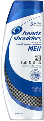 

Head & Shoulders Full & Thick 2-in-1 Anti-Dandruff Shampoo + Conditioner 13.5 Fl Oz (Packaging May Vary)(400 ml)