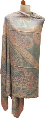 Kashmiri Shawl Pure Wool Embroidered Women Shawl(Multicolor)