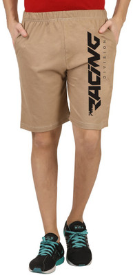 HOTFITS Printed Men Beige Basic Shorts