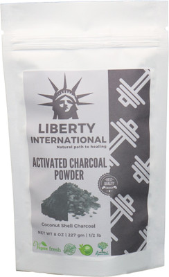 

LIBERTY INTERNATIONAL Natural Activated Coconut Shell Charcoal Powder, For Skin Treatment, Instant Teeth Whitening & Face Wash NT40(227 ml)