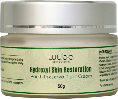 wuba Hydroxyl Skin Restoration Youth Preserve Night Cream(50 g)