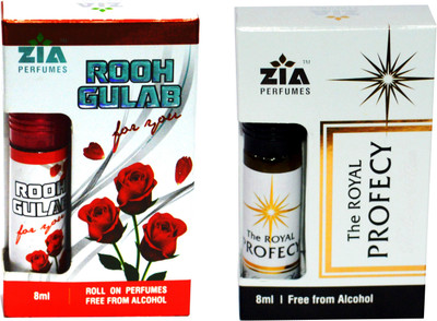 

Zia ROOH GULAB & ROYAL PROPHECY Special Malaysian Edition Floral Attar(Rose)