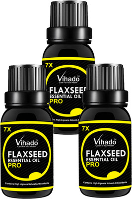 

VIHADO Flaxseed Oil, 7x Pro 100% Pure, Natural & Undiluted (30 ml) (Pack of 3)(30 ml)