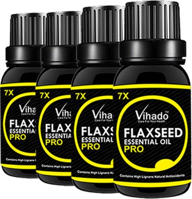 

VIHADO Organic Cold Pressed Flaxseed Oil 7x Pro, 20 ml (Pack of 4)(20 ml)