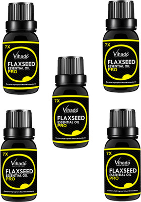 

VIHADO Organic Cold Pressed Flaxseed Oil 7x Pro, 25 ml (Pack of 5)(25 ml)