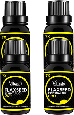 

VIHADO 100% Pure Flax Seed Oil 7x Pro (25 ml) (Pack of 4)(25 ml)