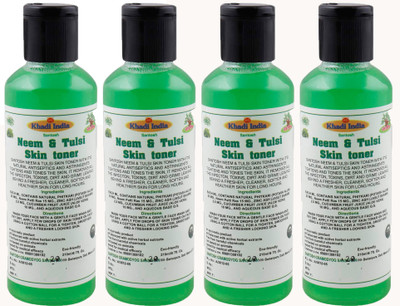 

Khadi India Santosh Neem & Tulsi Skin toner (Pack of 4 ) Each of (210 ml)(840 ml)