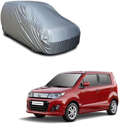 CARIZO Car Cover For Maruti Suzuki WagonR Stingray (Without Mirror Pockets)(Silver)