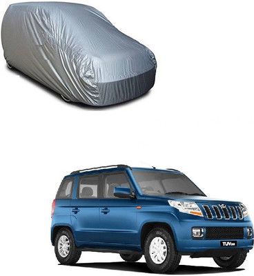 CARIZO Car Cover For Mahindra TUV300 (Without Mirror Pockets)(Silver)