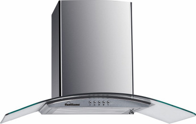 

Sunflame CHIMNEY BELLA 60CM WITH 2 BURNER SHAKTI Wall Mounted Chimney(BLACK 1100 CMH)