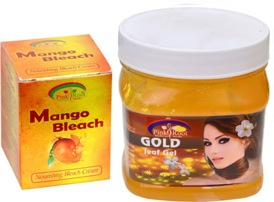 

Pink Root GOLD GEL 500GM WITH MANGO BLEACH 50GM(Set of 2)