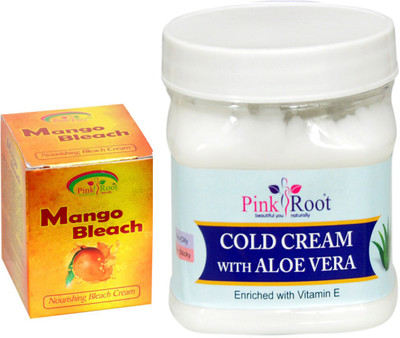 

Pink Root COLD CREAM 500GM WITH MANGO BLEACH 50GM(Set of 2)