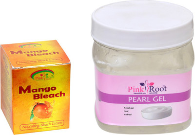 

Pink Root PEARL GEL 500GM WITH MANGO BLEACH 50GM(Set of 2)