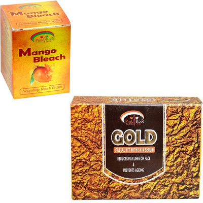 

Pink Root GOLD KIT 83GM WITH MANGO BLEACH 50GM(Set of 2)