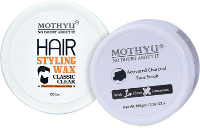 

mothyu Hair Wax & Face Scrub For Men & Women - 100gm(Set of 2)