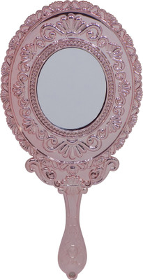 

Iyaan Double Sided Mirror For Travel Use, Designer Mirror For Parlour And Saloon Use, Hand Mirror For Women