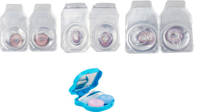 

Optify Combo Pack Monthly Color Contact Lens With Travel Kit Monthly Contact Lens(1, Pink_Violet_Violet, Pack of 3)