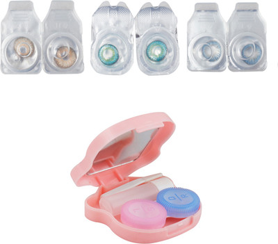 

Optify Combo Pack Monthly Color Contact Lens With Travel Kit Monthly Contact Lens(1, Brown_Green Turquoise_Blue, Pack of 3)