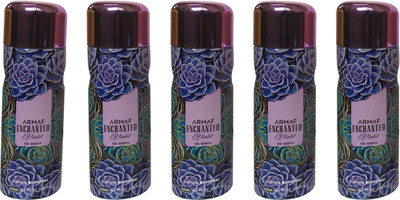 

Armaf ENCHANTED VOILET (PACK OF 5) Body Spray - For Women(200 ml, Pack of 5)