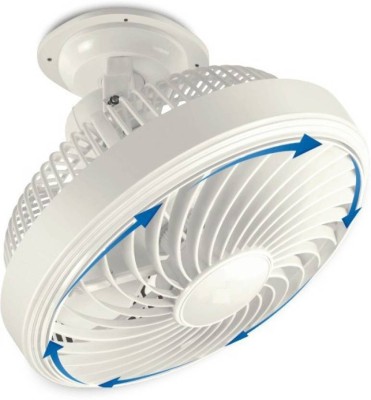 

favy ROto Grill Fan 12 inch 3 Blade Ceiling Fan(WHITE, Pack of 1)