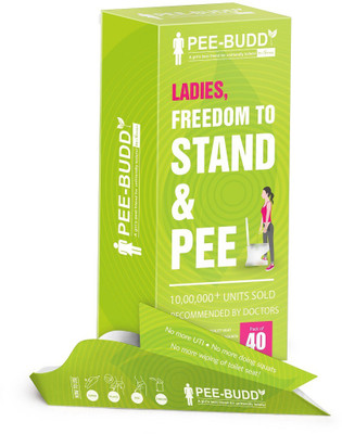 

PeeBuddy - Disposable, Portable Female Urination Device (40 Funnel - 1 Pack) Disposable Female Urination Device(Green, Pack of 40)